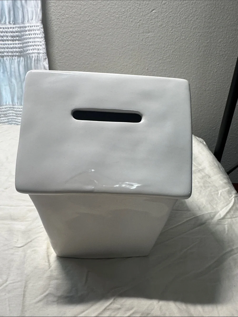 White Ceramic 'Wine Stash' House Bank by Rae Dunn - Picture 2 of 5
